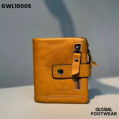 Multifunctional Zipper Genuine Leather Wallet